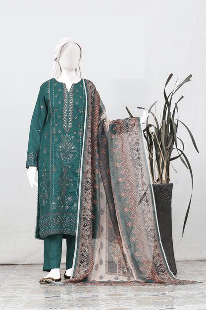 Zarqash By Anaya Noor Bana Dora Emb 3PC