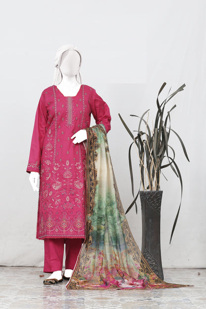 Zarqash By Anaya Noor Bana Dora Emb 3PC