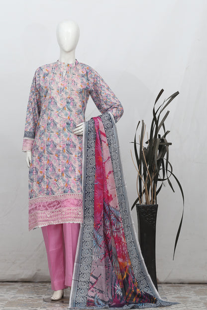Fantak By Anaya Noor Heavy Emb Lawn 3PC