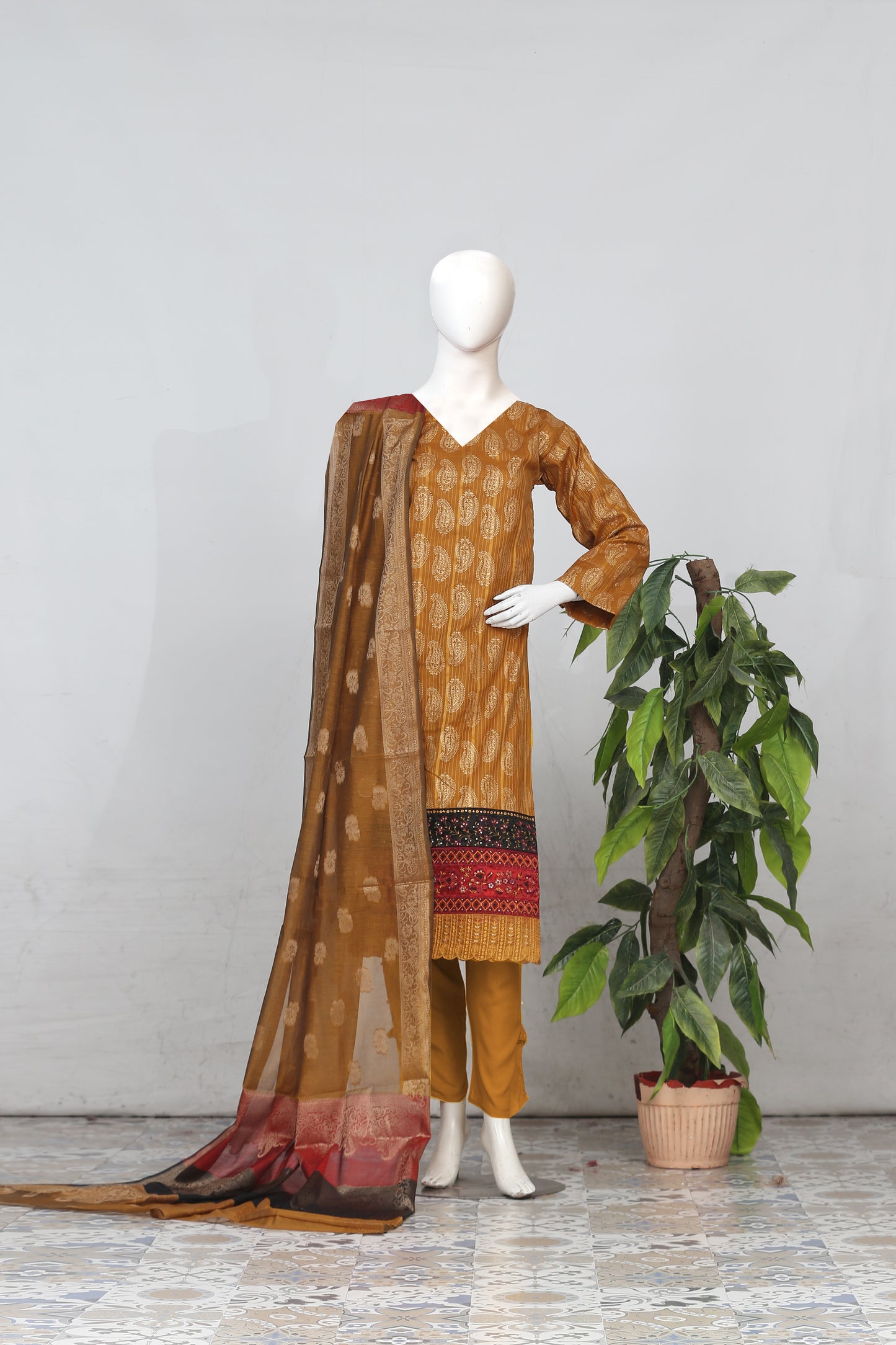 Satrangi By Anaya Noor Emb Lawn 3-PC