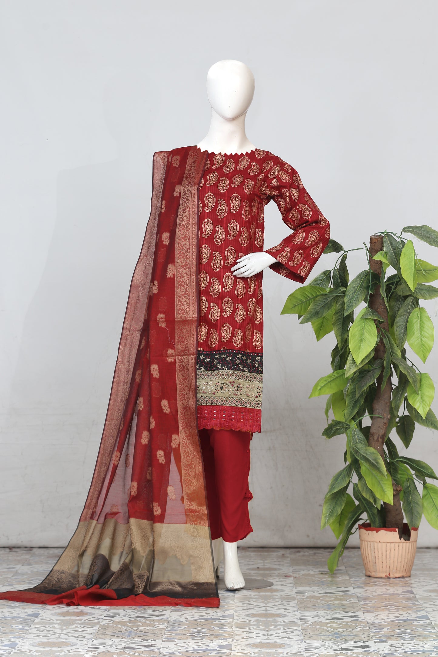 Satrangi By Anaya Noor Emb Lawn 3-PC