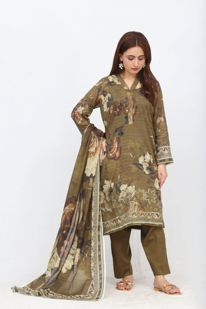 Phoolkari By Anaya Noor Printed Bana Dora Lawn 3PC