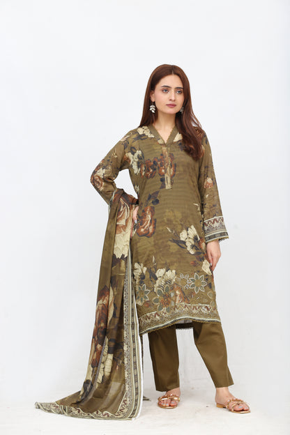 Phoolkari By Anaya Noor Printed Bana Dora Lawn 3PC