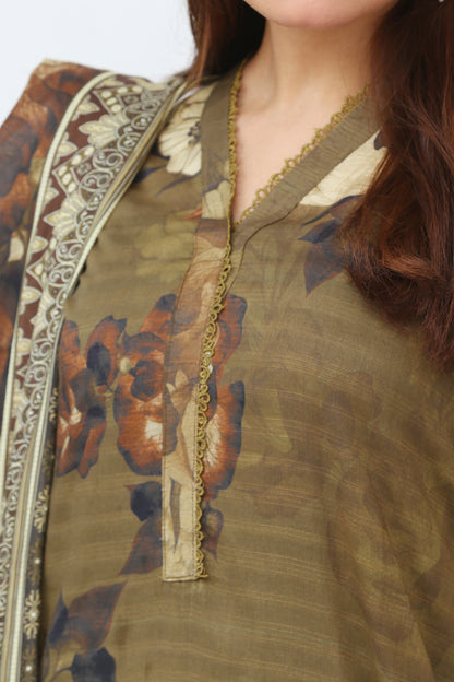 Phoolkari By Anaya Noor Printed Bana Dora Lawn 3PC