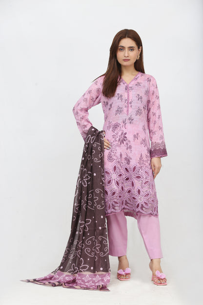 Phoolkari By Anaya Noor Printed Bana Dora Lawn 3PC