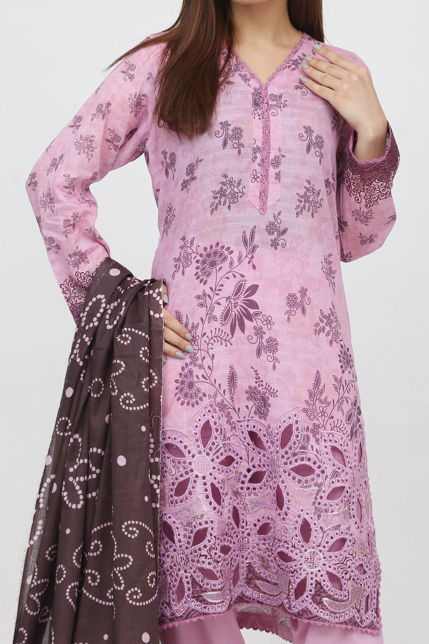 Phoolkari By Anaya Noor Printed Bana Dora Lawn 3PC