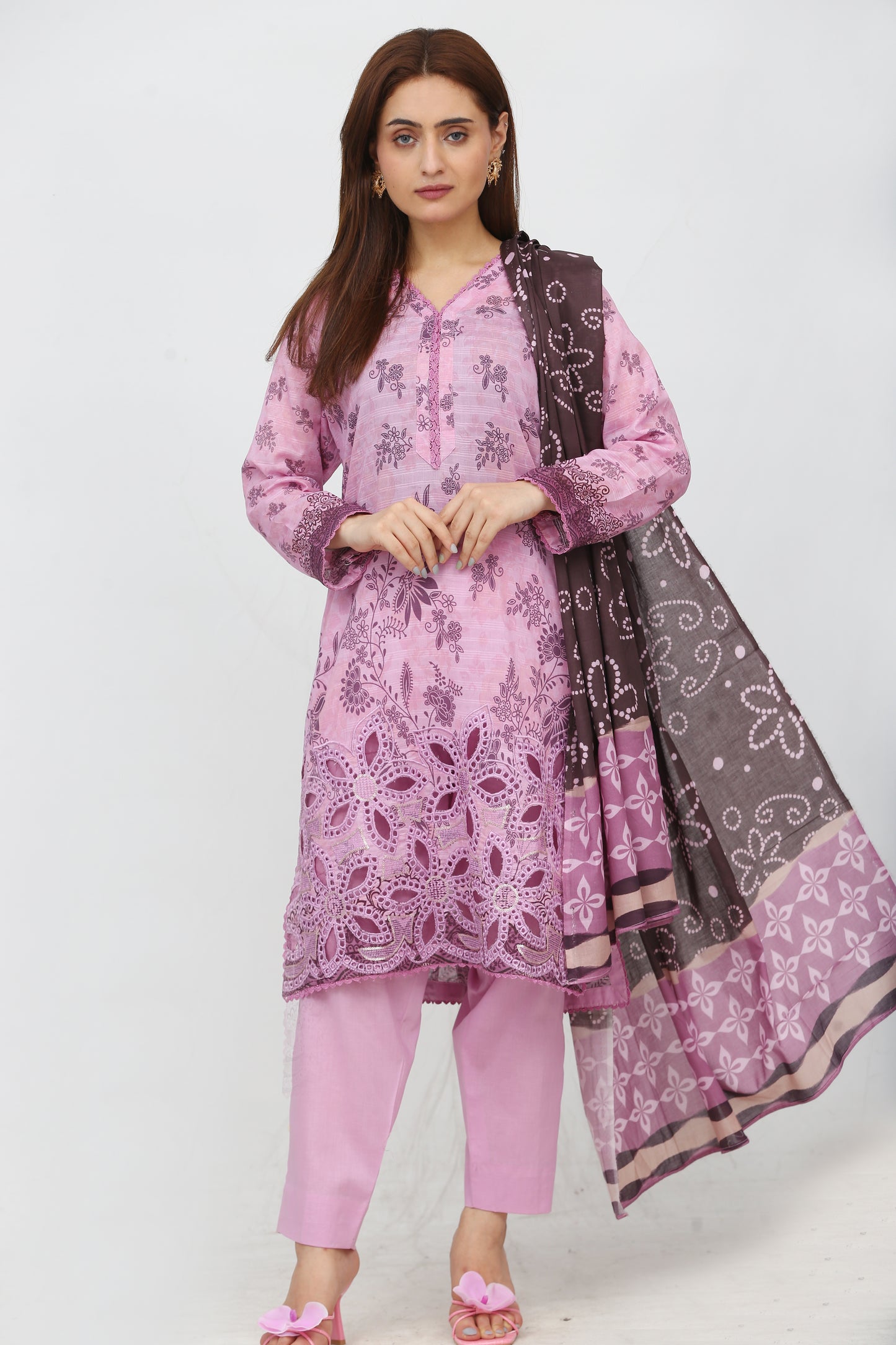 Phoolkari By Anaya Noor Printed Bana Dora Lawn 3PC