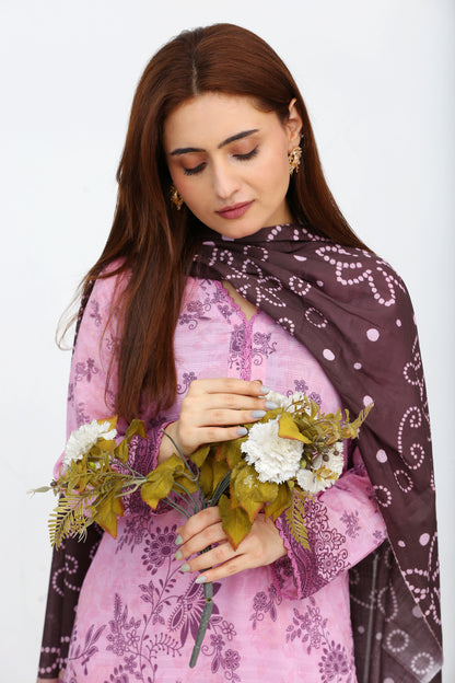 Phoolkari By Anaya Noor Printed Bana Dora Lawn 3PC