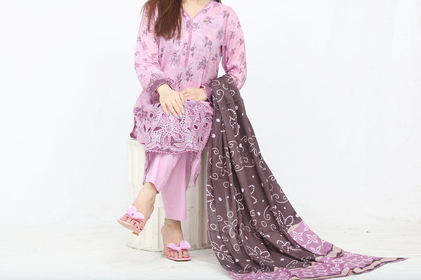 Phoolkari By Anaya Noor Printed Bana Dora Lawn 3PC