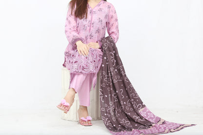 Phoolkari By Anaya Noor Printed Bana Dora Lawn 3PC