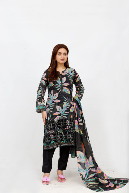 Phoolkari By Anaya Noor Printed Bana Dora Lawn 3PC