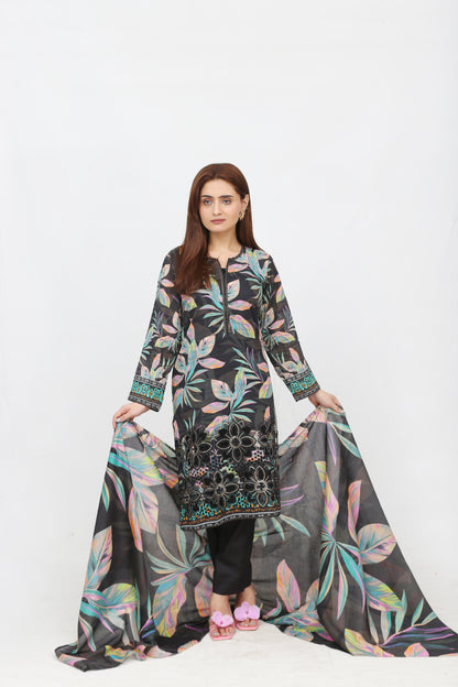 Phoolkari By Anaya Noor Printed Bana Dora Lawn 3PC