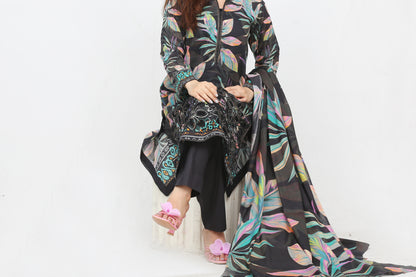 Phoolkari By Anaya Noor Printed Bana Dora Lawn 3PC