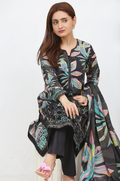 Phoolkari By Anaya Noor Printed Bana Dora Lawn 3PC