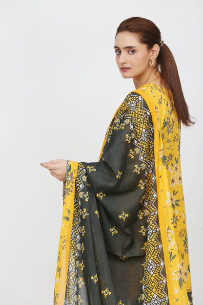 Phoolkari By Anaya Noor Printed Bana Dora Lawn 3PC