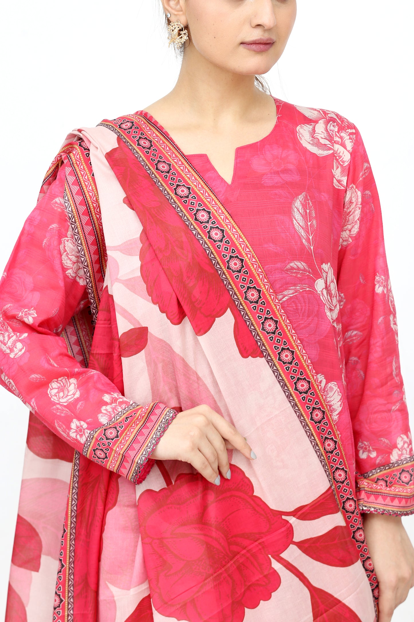 Phoolkari By Anaya Noor Printed Bana Dora Lawn 3PC
