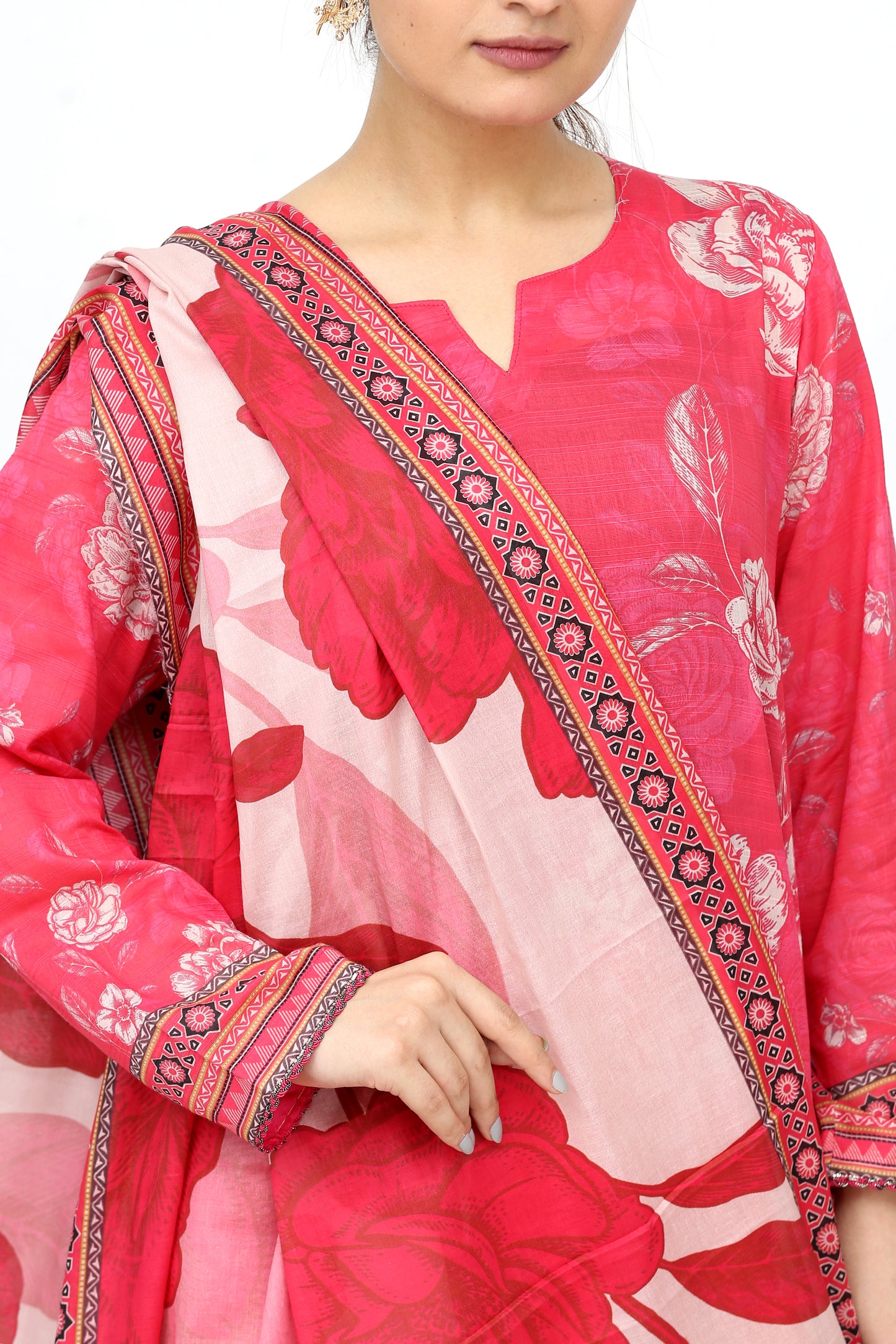 Phoolkari By Anaya Noor Printed Bana Dora Lawn 3PC