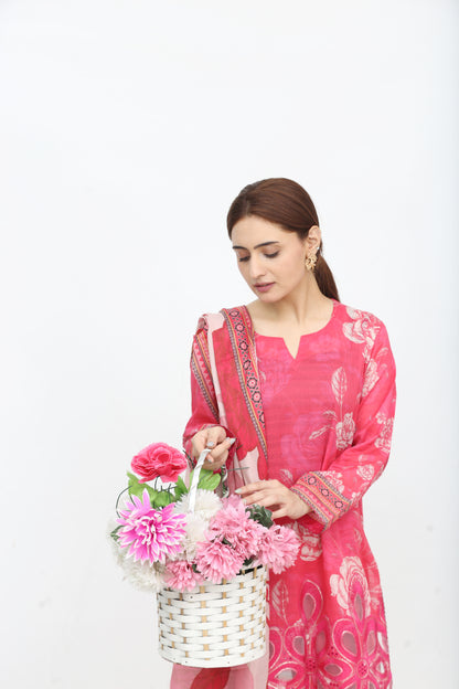 Phoolkari By Anaya Noor Printed Bana Dora Lawn 3PC
