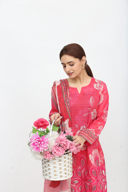 Phoolkari By Anaya Noor Printed Bana Dora Lawn 3PC