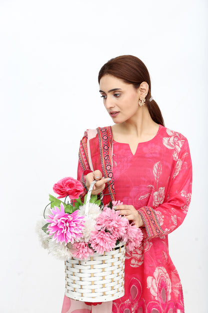 Phoolkari By Anaya Noor Printed Bana Dora Lawn 3PC