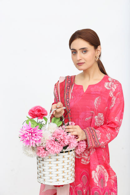 Phoolkari By Anaya Noor Printed Bana Dora Lawn 3PC