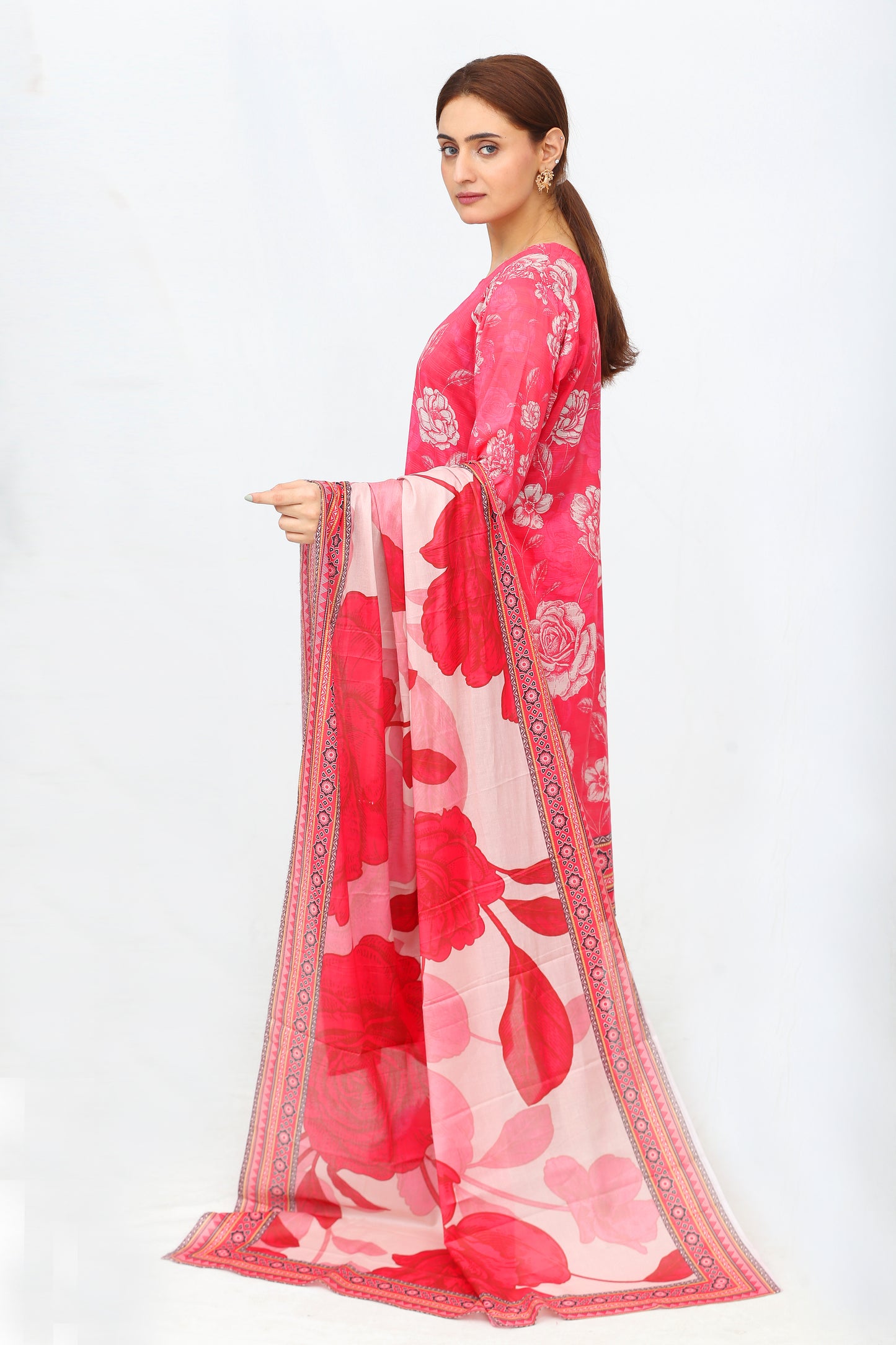 Phoolkari By Anaya Noor Printed Bana Dora Lawn 3PC