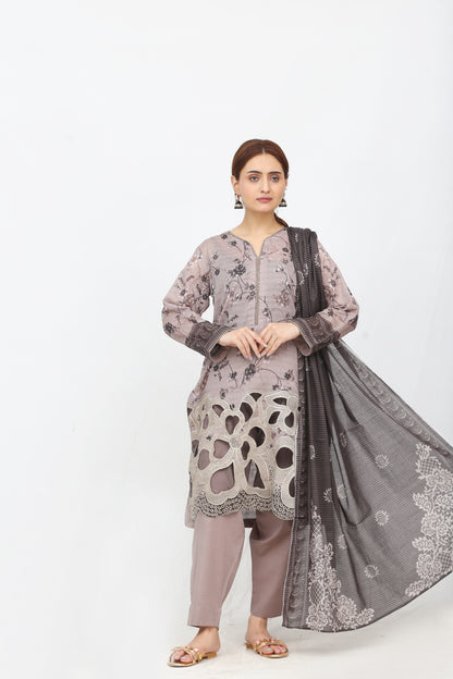 Phoolkari By Anaya Noor Printed Bana Dora Lawn 3PC