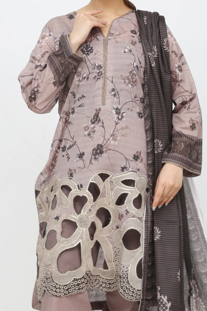 Phoolkari By Anaya Noor Printed Bana Dora Lawn 3PC