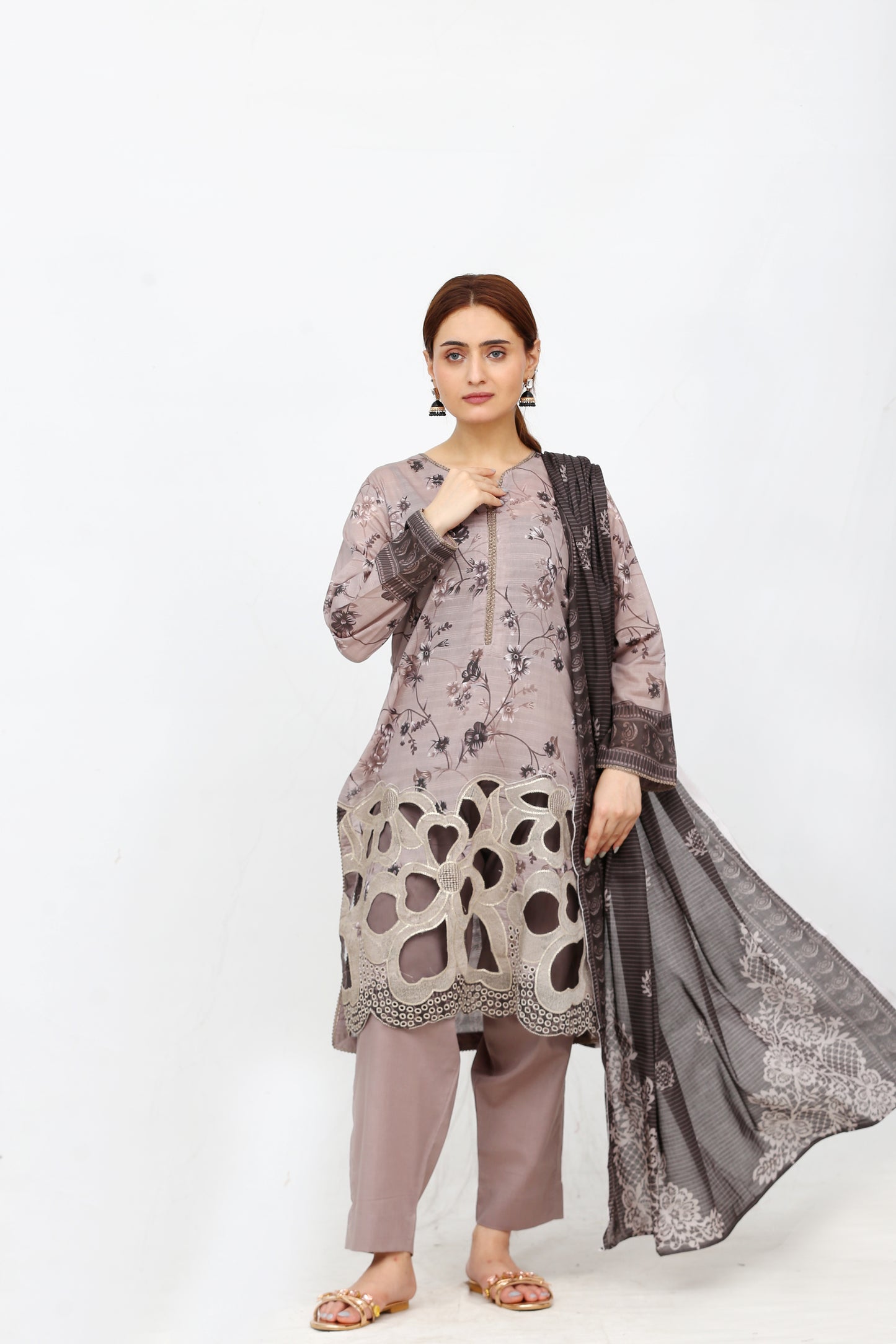 Phoolkari By Anaya Noor Printed Bana Dora Lawn 3PC