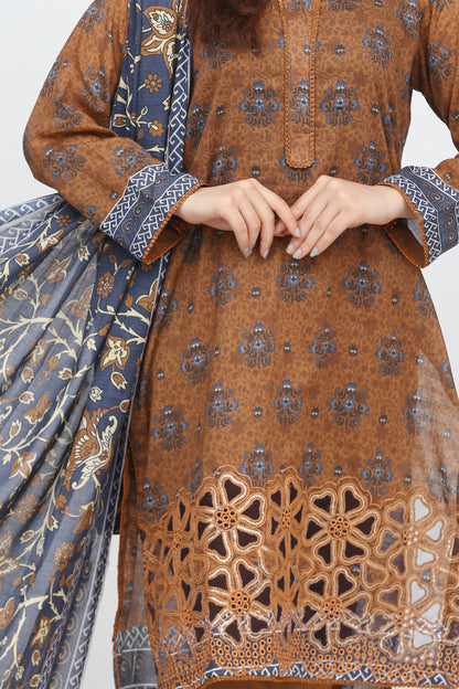 Phoolkari By Anaya Noor Printed Bana Dora Lawn 3PC