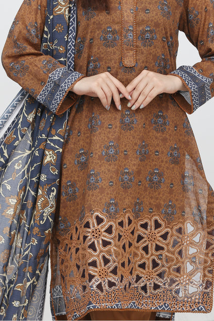 Phoolkari By Anaya Noor Printed Bana Dora Lawn 3PC