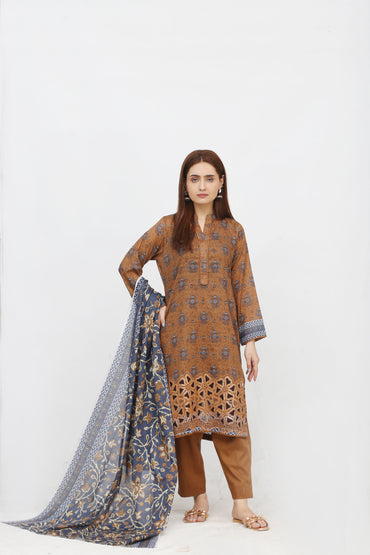 Phoolkari By Anaya Noor Printed Bana Dora Lawn 3PC