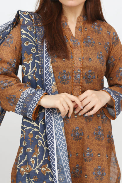 Phoolkari By Anaya Noor Printed Bana Dora Lawn 3PC