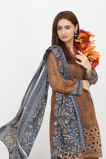 Phoolkari By Anaya Noor Printed Bana Dora Lawn 3PC