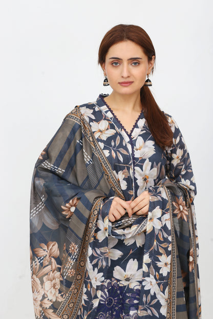 Phoolkari By Anaya Noor Printed Bana Dora Lawn 3PC