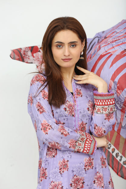 Anaya Noor Printed Bana Dora Lawn 3PC