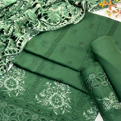 Marino By Anaya Noor Emb Marina With Plachi Dupatta 3PC
