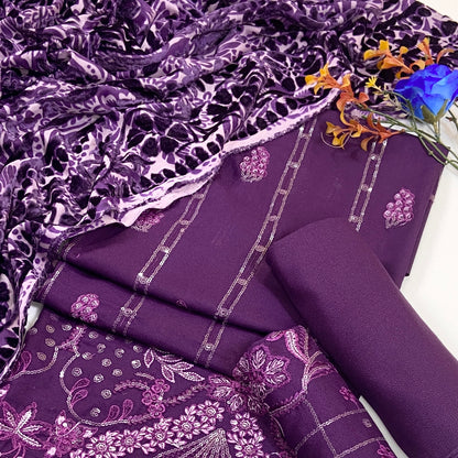 Marino By Anaya Noor Emb Marina With Plachi Dupatta 3PC