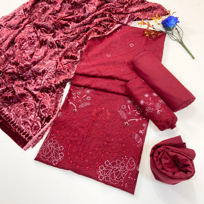Marino By Anaya Noor Emb Marina With Plachi Dupatta 3PC