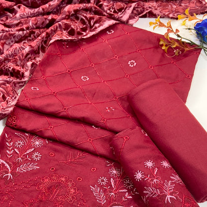 Marino By Anaya Noor Emb Marina With Plachi Dupatta 3PC