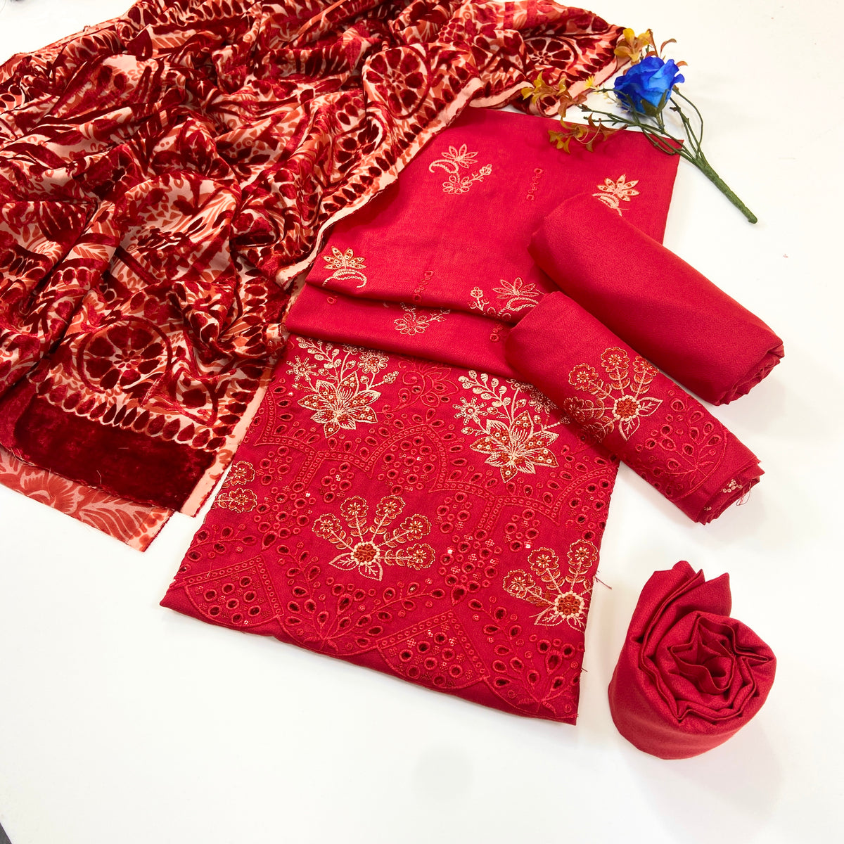 Marino By Anaya Noor Emb Marina With Plachi Dupatta 3PC