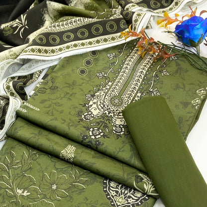 Raqs By Uneq Digital Printed Cotton Viscose 3PC