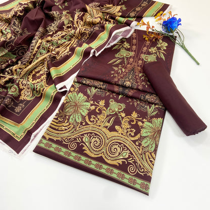 Raqs By Uneq Digital Printed Cotton Viscose 3PC