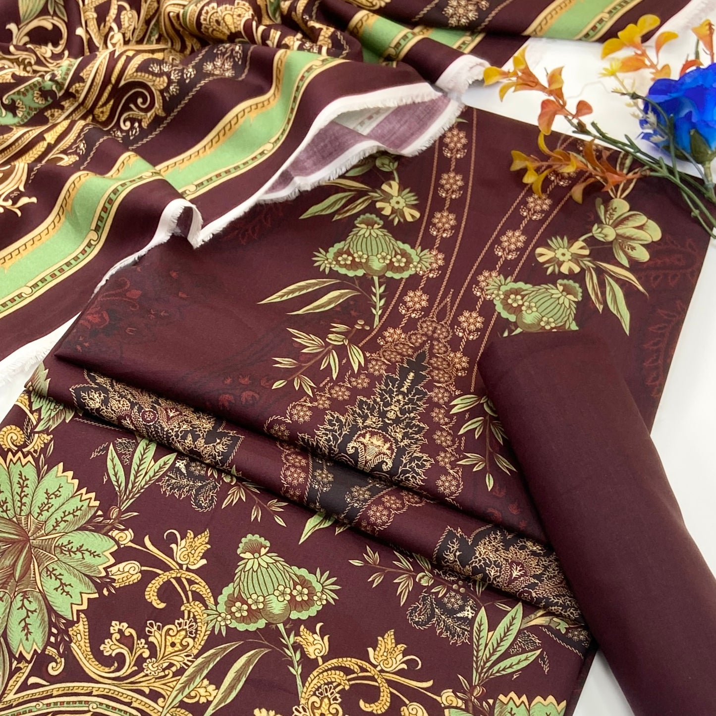 Raqs By Uneq Digital Printed Cotton Viscose 3PC