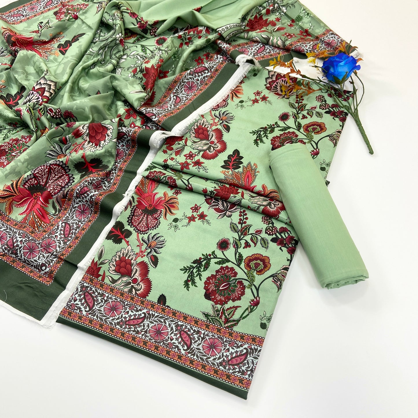 Raqs By Uneq Digital Printed Cotton Viscose 3PC