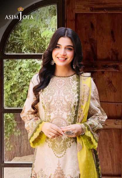 Asim Jofa Digital Printed Khaddar 3PC