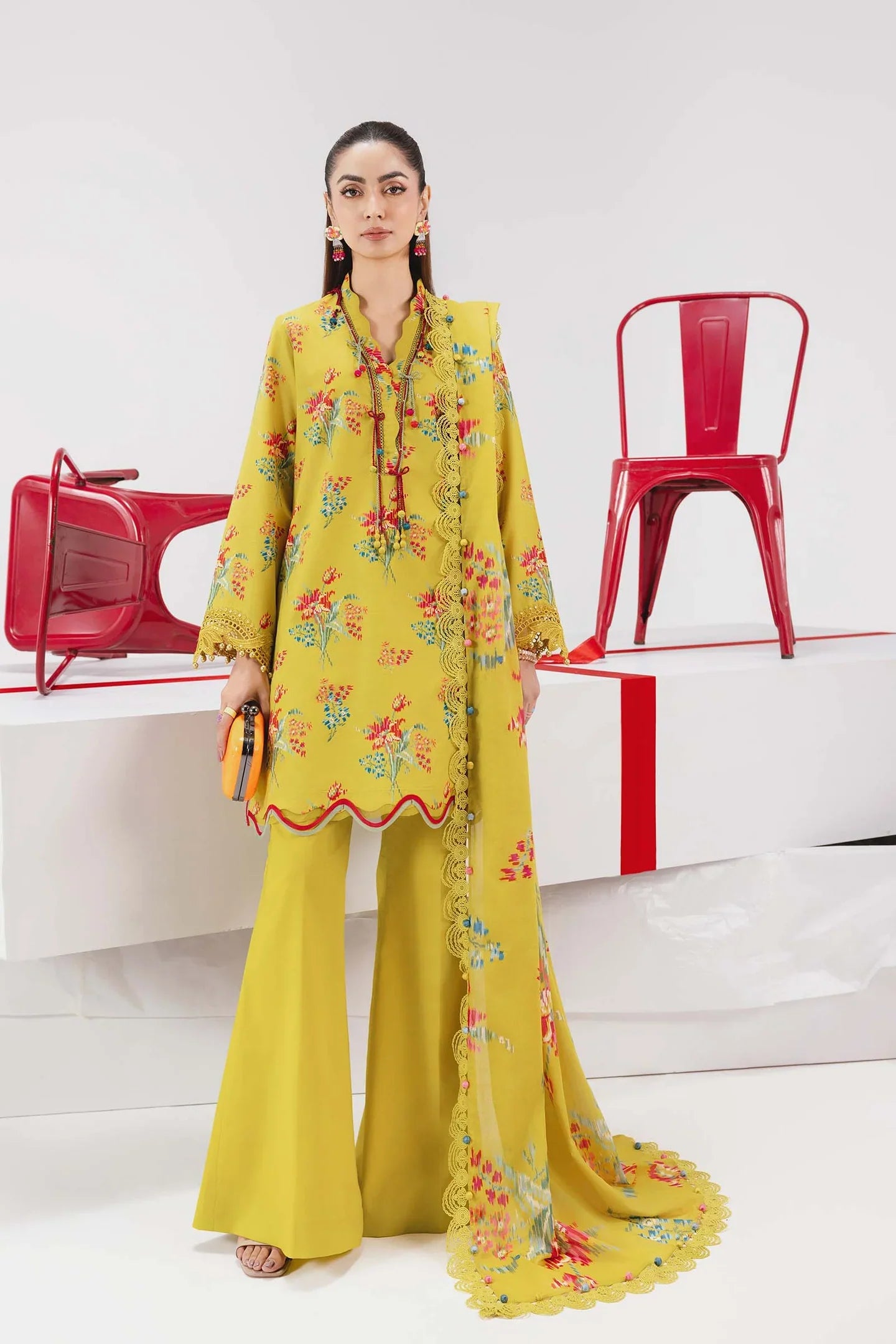 M/Basics By Maria B Digital Printed Lawn 3PC