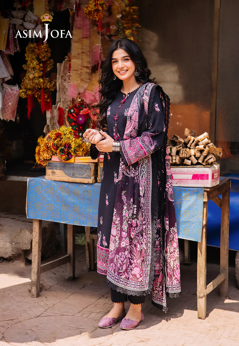 Asim Jofa Digital Printed Khaddar 3PC