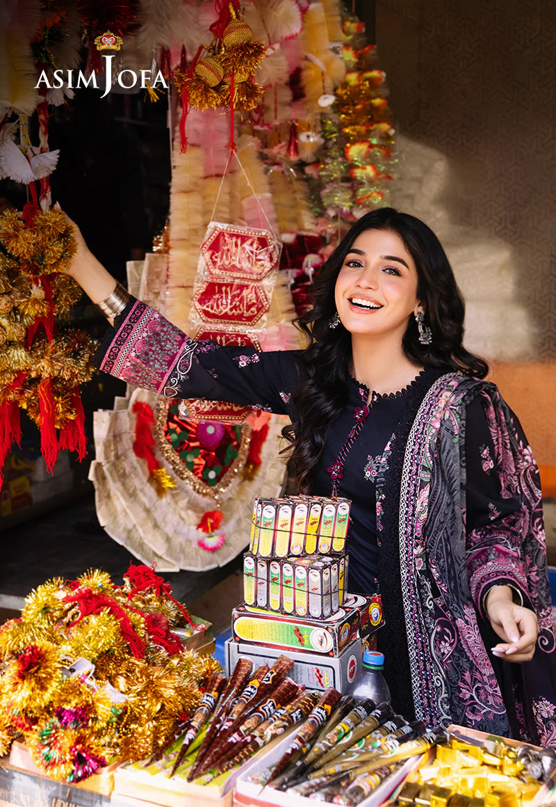 Asim Jofa Digital Printed Khaddar 3PC
