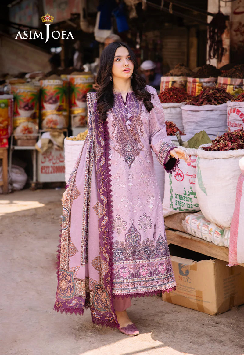 Asim Jofa Digital Printed Khaddar 3PC